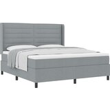 vidaXL Box spring krevet Svjetlosiva 180 x 200 cm tkanina | shoptok.hr