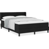  Krevet s opruga kutije Crna 160 x 200 cm Tkanina i Pjena | shoptok.hr