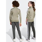 Adidas Športna trenirka 'Seasonal Essentials Tiberio' svetlo siva / temno siva / oliva / bela | Shoptok.si