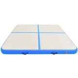  Napihljiva gimnastična podloga s tlačilko 200x200x20 cm modra | Shoptok.si