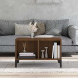  Klubska mizica rjav hrast 60x50x36,5 cm inženirski les, (20714385) | Shoptok.si