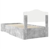  Krevetna konstrukcija s ladicama Betonski sivi 70 x 190 cm | shoptok.hr