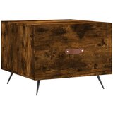 Maison Chic Klubska mizica - kavna mizica - Nizka mizica dimljeni hrast 50x50x40 cm inženirski les, (21754941) | Shoptok.si