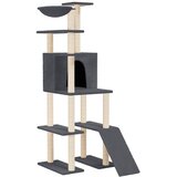  Penjalica za mačke sa stupovima za grebanje tamnosiva 166 cm | shoptok.hr