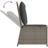  Nagibna vrtna sofa s jastucima siva od poliratana | shoptok.hr