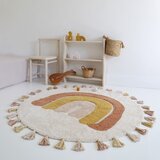 Nattiot Ciglasti/krem periv/ručno rađen pamučan dječji tepih ø110 cm Rainbow Toffee – | shoptok.hr