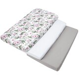 Medi Partners Set of 3 pcs. Fitted Sheet 60x120 cm 100% Cotton Baby Bed Linen Mattress Cijene