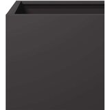 vidaXL Vrtne sadilice 2 kom crne 40x40x40 cm čelične | shoptok.hr