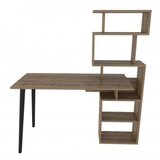 Hanah home Vina radni sto od oraha 133x55x146,4 cm, smeđa | Eponuda.ba