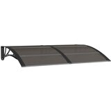 Maison Chic Nadstrešek - Senčniki za vrata črn 150x100 cm polikarbonat, (22039377) Cene