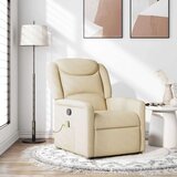  Masažni naslonjač od tkanine krem | shoptok.hr