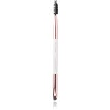 Brushworks Double Ended Brow Brush čopič za oblikovanje obrvi s krtačko 1 kos | Shoptok.si