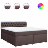 Maison Chic Box spring postelja - Vzmetna postelja z vzmetnico temno rjava 180x200 cm blago SL23435, (21890512) | Shoptok.si