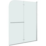  Sklopiva vrata za tuš-kabinu s 2 ploče ESG 95 x 140 cm | shoptok.hr