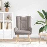  Fotelja Sivo-smeđa 63 x 67 x 94 cm Tkanina i šperploča | shoptok.hr