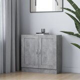 vidaXL Knjižna omara betonsko siva 82,5x30,5x80 cm iverna plošča Cene