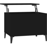  Stolić za kavu crni 60 x 44,5 x 45 cm od konstruiranog drva | shoptok.hr