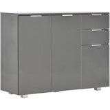 Komoda visoki sjaj siva 107x35x80,5 cm | shoptok.hr