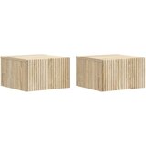  Stenski nočni omarici 2 pcs Sonoma hrast 33 x 34,5 x 20 cm, (5000209501) | Shoptok.si