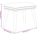  Tabure smeđi 45x29,5x35 cm baršunasti | shoptok.hr