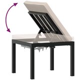  Set vrtnih klupa s jastucima 4 kom crni čelik obložen prahom | shoptok.hr