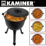 Kaminer emajlirani gusani kotlić 10L s poklopcem (za kotlovinu, gulaš, otvorenu vatru) | Shoptok.si