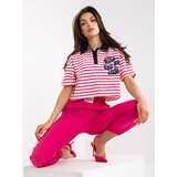 FANCY Blouse-FA-BZ-7785.91P-white-pink | Shoptok.si