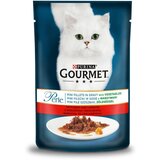 Gourmet hrana za mačke perle govedina i sargarepa 85g