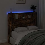  Uzglavlje S LED lampica Dimljeni hrast 120 x 16,5 x 103,5 cm | shoptok.hr