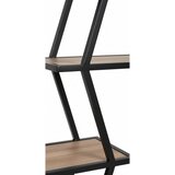 CARRYHOME REGAL črna, hrast artisan | Shoptok.si