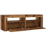 vidaXL TV omarica z LED starinski les 120x35x40 cm inženirski les | Shoptok.si