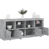 vidaXL Komoda z LED lučkami betonsko siva 163x37x67 cm Cene