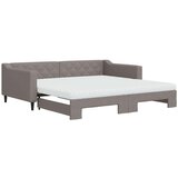  Dnevni krevet na razvlačenje smeđesivi 100 x 200 cm od tkanine | shoptok.hr