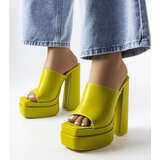 Gemre Green high-heeled flip-flops Mercure | Shoptok.si
