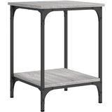  Stolić za kavu siva boja hrasta 40x40x55 cm konstruirano drvo | shoptok.hr