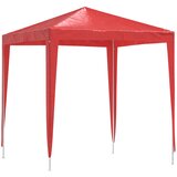 vidaXL Zabavni šotor 200 x 200 x 240 cm Rdeča PE in jeklo, (5000218936) | Shoptok.si