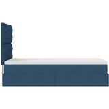 vidaXL Otomanski okvir kreveta s madraca plavi 90x200cm od tkanine | shoptok.hr