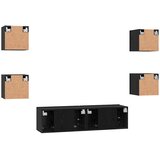  Set TV komoda Zidne 6 pcs Crni hrast Konstruirano drvo | shoptok.hr