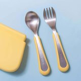 VIIDA Soufflé set vilica i žlica, antibakterijski nehrđajući čelik, veličina L - lavanda | shoptok.hr