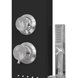 PANEL za tuširanje aluminijski crni | shoptok.hr