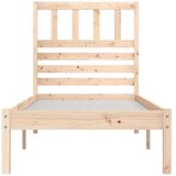  Okvir kreveta 75 x 190 cm mali od masivne borovine | shoptok.hr
