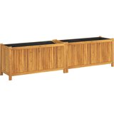Furnova Vrtno cvetlično korito s podlogo 199x38,5x50 cm akacijev les, (21920436) | Shoptok.si