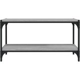 TV ormarić boja hrasta 80x33x41 cm konstruirano drvo i čelik | shoptok.hr