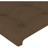  LED posteljno vzglavje temno rjavo 180x5x118/128 cm blago, (20952009) | Shoptok.si