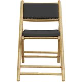 vidaXL Bistro garnitura 5-delna temno sive blazine bambus | Shoptok.si