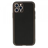 Luxury silikonski ovitek za Xiaomi Mi 11 - črn z zlatim robom Cene
