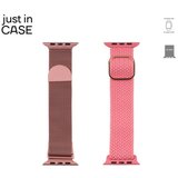 Just In Case 2u1 narukvica 42-45mm pink milanese + pink tekstil Cene
