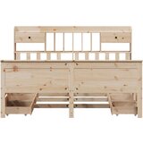 vidaXL Krevet s regalom za knjige bez madraca 180x200 cm od borovine | shoptok.hr