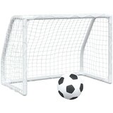 vidaXL Dječji nogometni golovi 2 kom s loptom bijeli 64x35x48 cm metal | shoptok.hr