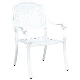  Vrtne stolice 2 komada - Bijeli liveni aluminij | shoptok.hr